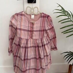 OshKosh B'gosh Pink Plaid Button-Front Girls Dress